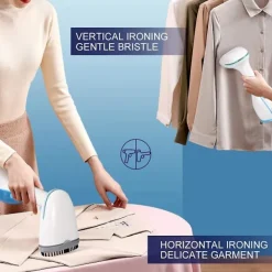 Discount DMstore Ångstrykare för kläder 1500w Handhållen klädångare, Bärbar resekläder tygångare med 280ml tank EU-kontaktBY BlueWhite