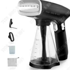Discount TECH DISCOUNT Ångstrykjärn - TD® - Mini Bärbar - 1500W - - 1,8 m Sladd Svart
