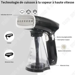 Discount TECH DISCOUNT Ångstrykjärn - TD® - Mini Bärbar - 1500W - - 1,8 m Sladd Svart