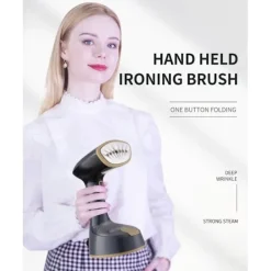 Ångstrykjärn, 1300 Watt Ångare, Vertikal och Horisontell Strykning, Snabb Rynkborttagning, för Resor och Hem