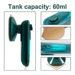 Ångstrykjärn för kläder, Handhållen klädångare Snabb uppvärmning, Bärbar tygångstrykjärn Tygveck