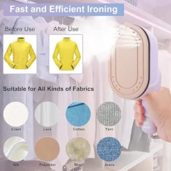 Discount Ångstrykjärn för kläder, Resesteamer för kläder, 1000W Bärbar Handhållen Ångstrykjärn Stöd för Torrt och Vått Strykning 15s Snabb Uppvärmning