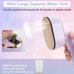 Best Ångstrykjärn för kläder, Resesteamer för kläder, 1000W Bärbar Handhållen Ångstrykjärn Stöd för Torrt och Vått Strykning 15s Snabb Uppvärmning