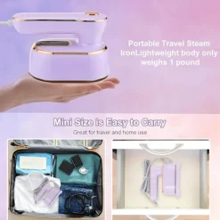 Best Ångstrykjärn för kläder, Resesteamer för kläder, 1000W Bärbar Handhållen Ångstrykjärn Stöd för Torrt och Vått Strykning 15s Snabb Uppvärmning