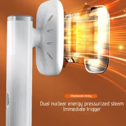 Ångstrykjärn för Kläder Uppgraderad Portabel Mini Steamer, 180° Roterbar Handhållen Ångstrykjärn, Vikbar Reseplaggångare för Tygkläder, Bra för | Fyndiq White