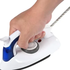 Online Ångstrykjärn Portabelt Vikbart Ångstrykjärn Mini Resestrykjärn kompatibel Kläder Tempera