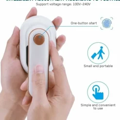 Best Ångstrykjärn: Resestrykjärn - Ministrykjärn - 20s Snabb Uppvärmning - 50ML Vattentank - Vått och Torrt för Hem och Resa - Vit