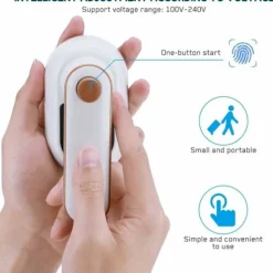New Ångstrykjärn: Resestrykjärn - Ministrykjärn - 20s Snabb Uppvärmning - 50ML Vattentank - Vått och Torrt kompatibelt med Hem och Resa - Vit【pl】