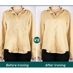 Sale Ångstrykjärn: Resestrykjärn - Ministrykjärn - 20 sek Snabb Uppvärmning - 50ML Vattentank - Vått och Torrt för Hem och Resa - Vit