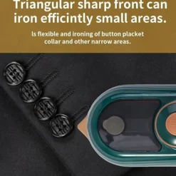 Online Ångstrykjärn: Resestrykjärn, Ministrykjärn, Snabb Uppvärmning, 50 ml Vattentank, Vått och Torrt för Hem och Resa, Grön