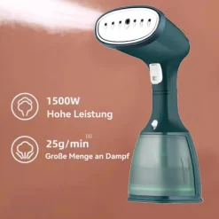 Outlet Ångstrykjärn, steamer med 350 ml vattentank, bärbart resestrykjärn, för resor Dark Green