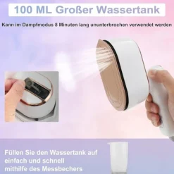 Sale Ångstrykjärn, 1000W Reseångstrykjärn, Snabb Uppvärmning Resestrykjärn Mini, 180° Vikbar Bärbar