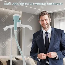 Discount LUNAVO Ångstrykningsapparat vertikal - TECH DISCOUNT - 1.6L - 1800W - 10 hastigheter - Högtemperatursterilisering