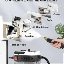 Best BEBETTER Ångtvätt för hemmabruk, handhållen ångare för rengöring, 2500W (Brittiska bestämmelser)