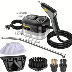 Clearance Ångtvätt Hög Temperatur Och Högt Tryck Lämplig För Kök Och Bilrengöring Svart