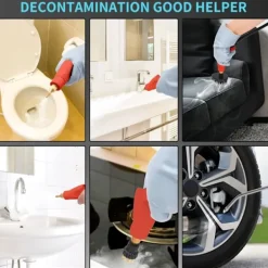 Sale Ångtvätt, 2500W Högtemperatur Ångrengörare, Bärbar Ångtvättmaskin, 10S Snabb Uppvärmning, med 3 Borsthuvuden (-YQ