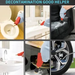 Online Ångtvätt, 2500W Högtemperatur Ångtvätt, Bärbar Ångrengöringsmaskin, 10S Snabb Uppvärmning, med 3 Borsthuvuden (-XF20-