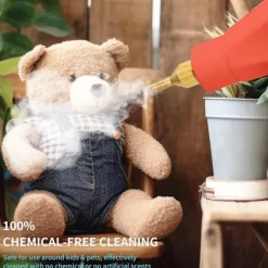 Online Ångtvätt, 2500W Högtemperatur Ångtvätt, Bärbar Ångrengöringsmaskin, 10S Snabb Uppvärmning, med 3 Borsthuvuden (-XF20-