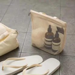 Clearance Nät Duschsäck Toalettväska khaki