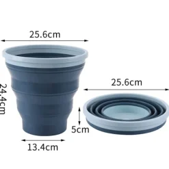 Clearance Ny hushållssopkorg Multifunktionell bilförvaringshink hopfällbar