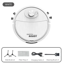 Clearance Nya Barn Julklappar Smart Robot Leksak Dammsugare Automatisk Golvrengöringsleksak Lek Med Barn Och Husdjur (FMY)