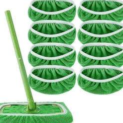 Discount TryggHandla Nya ersättningsdynor Swiffer mopp återanvändbara Swiffer dammmopp ersättningsdynor, Swiffer golvmoppduk, återanvändbart överdrag
