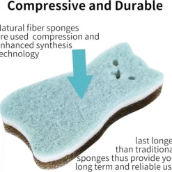 HNGM Nya Köksskrubbsvampar Heavy Duty Multi-Purpose Non-Rep Scrubb