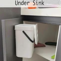 Outlet Nya produkter 2025, lufttät komposthink för inomhusbruk i kök, vit