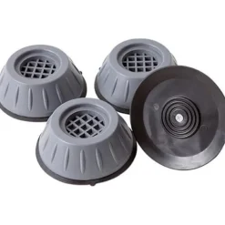 Online Generic ONEVER Antivibrationsfötter för Tvättmaskin - Ljudreducering och Skydd - Grå