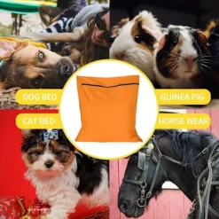 Discount Orange Tvättsäck för Husdjur, Hindrar Djurhår från att Täppa till Tvättmaskinen, Stor Storlek, Idealisk för Hund Katt Häst Kanin (60x70cm)