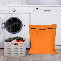 Discount Orange Tvättsäck för Husdjur, Förhindrar Djurhår från att Täppa till Tvättmaskinen, Stor Storlek, Idealisk för Hund, Katt, Häst och Kanin (60x70cm)