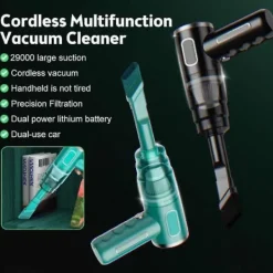 Clearance 29000pa Kraftfull bildammsugare våt/torr sladdlös starkt sug handhållen N3 29000PA-svart