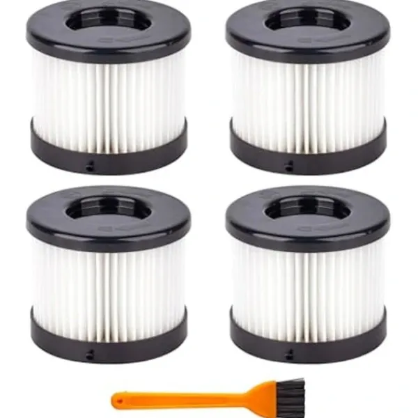 Clearance 4-pack 49-90-0160 HEPA Torrt Filter för Milwaukee 49-90-0160 0882-20 M18 Kompakt Dammsugare med 1 Rengöringsborste