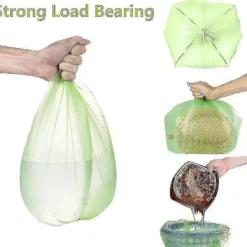 Discount 100-pack 30 l ekologiska soppåsar, rivtåliga, matavfallspåsar, 100 % komposterbara och biologiskt nedbrytbara (FMY)