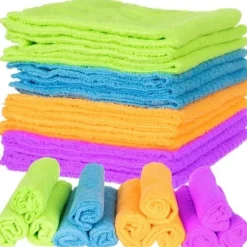 Outlet 12-Pack - Mikrofiberduk / Rengöringsduk / Putsduk multifärg