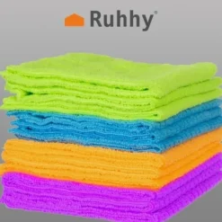 Outlet 12-Pack - Mikrofiberduk / Rengöringsduk / Putsduk multifärg