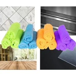 Outlet 12-Pack - Mikrofiberduk / Rengöringsduk / Putsduk multifärg