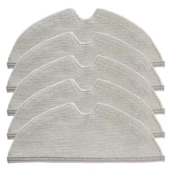 Outlet 5-Pack - Moppduk för Xiaomi Roborock S5, S6, S50, S51, S55, MaxV grå