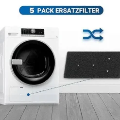 5-pack 481010716911 Torktumlare Evaporator Skumfilter Svamp Ersättningsdelar för 8015250474909