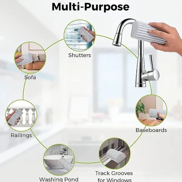 Discount OCEAN 3-pack Absorberande PVA-svamp Fuktig Rengöring Dammtrasa Svamp, Rengöringssvamp