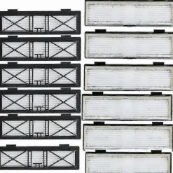 Best 12-pack Anslutna filter för Neato Botvac, Neato Botvac Connected-serien D80 D5 D3 D85 D7 med gratis rengöringsborste