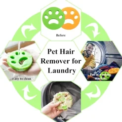 Outlet 8-pack Anti-Hår Tvättmaskin Anti-Hårborste Husdjur Tvätthår
