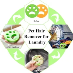 Outlet 8-pack Anti-Hår Tvättmaskin Anti-Hårborste Husdjur Tvätthår-XF29-