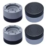 Online 4-pack Anti-vibrationsdynor, gummibullerreducering och vibration, justerbar höjd tvättmaskinsmatta (grå)