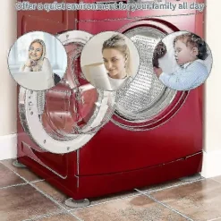 New 4-pack antivibrationsfötter för tvättmaskin, absorberar 95,7 % av ljud och vibrationer, kraftfull dämpare för tvättmaskin, för tvättmaskin och möbelben under | Fyndiq