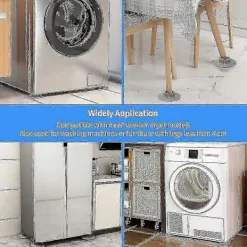 New 4-pack antivibrationsfötter för tvättmaskin, absorberar 95,7 % av ljud och vibrationer, kraftfull dämpare för tvättmaskin, för tvättmaskin och möbelben under | Fyndiq