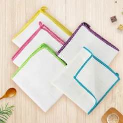 Outlet 10-pack Bambu Disktrasor Handdukar Kökstrasor för Rengöring Disktrasor Tvättbara Absorberande Maskintvättbara, Slumpmässiga Färger