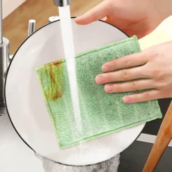 Clearance 6-pack Bambu Mikrofiberdukar för Fönster, Speglar, Kakel, Karosseri, Hushåll, Badrum