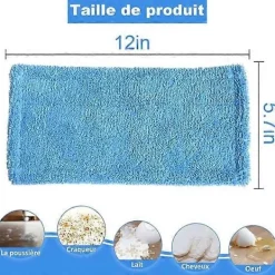 New AquaForge 3-pack, Blå Swiffer Sweeper-kompatibla, återanvändbara ersättningsdukar White