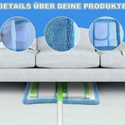 New AquaForge 3-pack, Blå Swiffer Sweeper-kompatibla, återanvändbara ersättningsdukar White